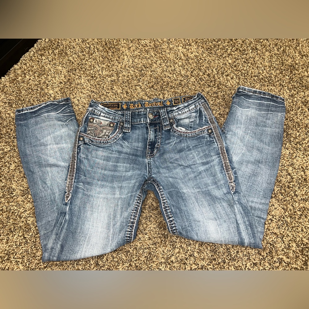 Rock Revival Light Blue Relaxed Jeans
